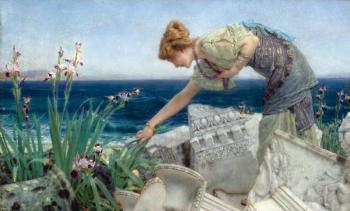 Sir Lawrence Alma-Tadema : Among the Ruins